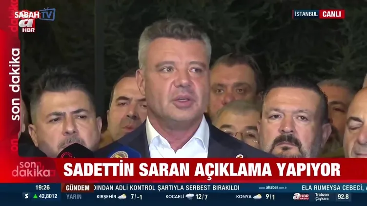Sadettin Saran açıklama yaptı!