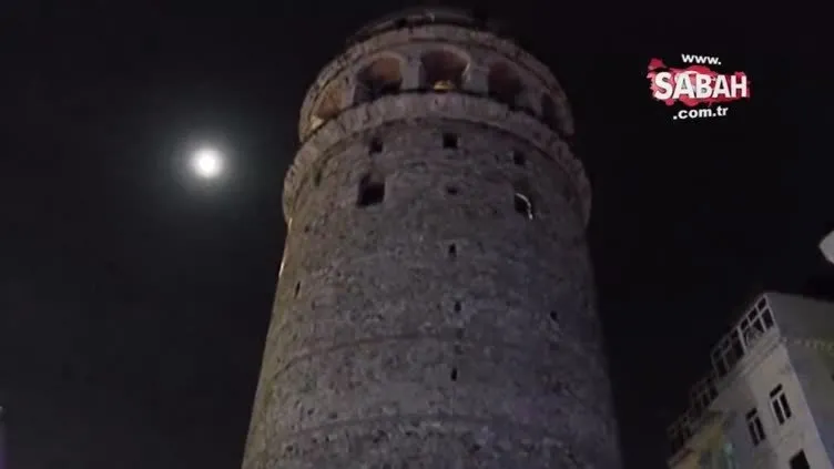 Galata Kulesi'nde görsel şölen