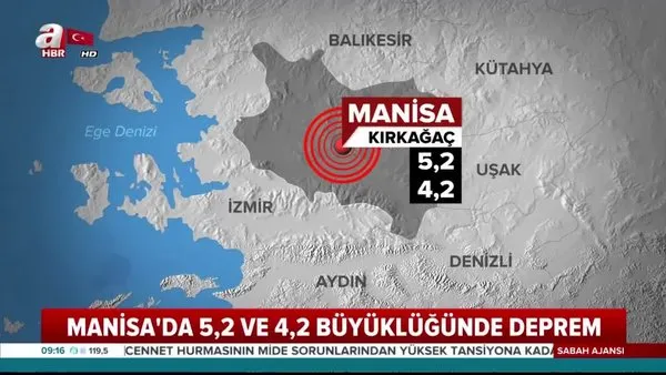Manisa'da arka arkaya deprem meydana geldi! Çevre illerden hissedildi! İŞTE O ANLAR | Video
