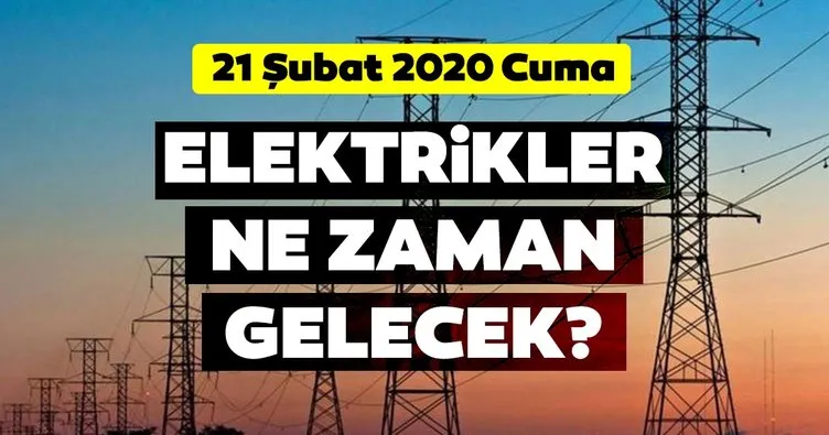BEDAŞ İstanbul elektrik kesintisi programı listesi: 21 Şubat İstanbul’da elektrikler ne zaman gelecek?