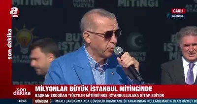 AK Parti mitingine rekor katılım! Başkan Erdoğan açıkladı: 1 milyon 700 bin kişi burada! | Video