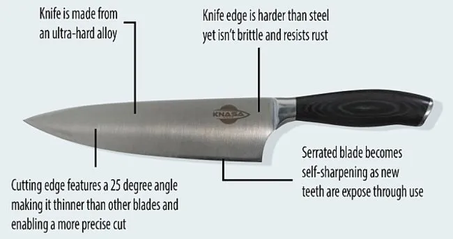 NASA kendini bileyen bıçak üretti!
