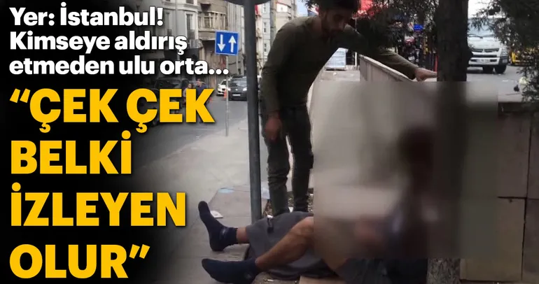 Sokak ortasında bonzai hazırladı!