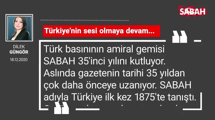 Dilek Güngör 'Türkiye’nin sesi olmaya devam...'