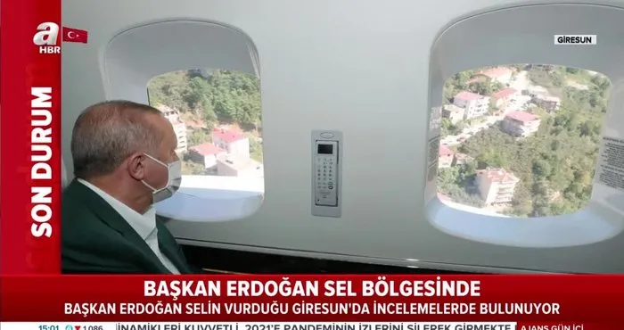 Son dakika haberi | Cumhurbaşkanı Erdoğan Giresun’da sel felaketinin yaşadığı bölgede | Video