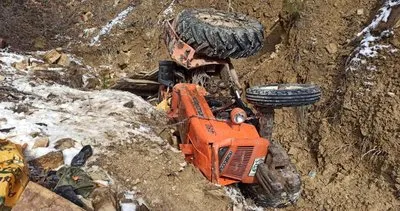Traktör devrildi: 1 ölü 1 yaralı #bolu
