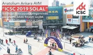 Anatolium Ankara AVM Pazarlama Ödülü Finalisti seçildi