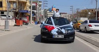 Başkan’ın makam aracı, şehit oğluna sünnet arabası oldu #kocaeli