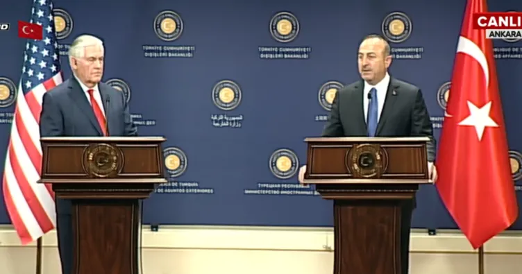 Dışişleri Bakanı Çavuşoğlu ve Tillerson’dan ortak açıklama