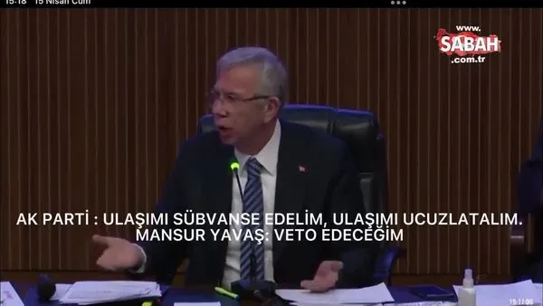 Ankara'da öğrenci indirimine Mansur Yavaş vetosu | Video
