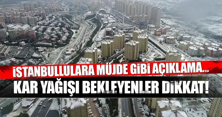 Meteoroloji’den son dakika hava durumu açıklaması! İstanbul’a kar ne zaman yağacak?