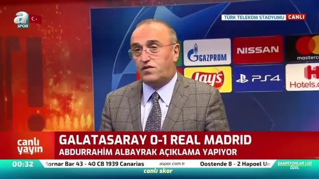 Galatasaray - Real Madrid maçı sonrası Abdurrahim Albayrak'tan Belhanda açıklaması