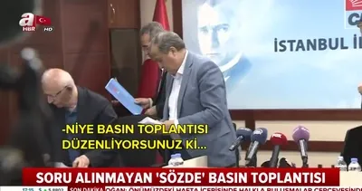 Sorulara cevap veremeyen CHP’li Tezcan basın toplantısını terk etti!