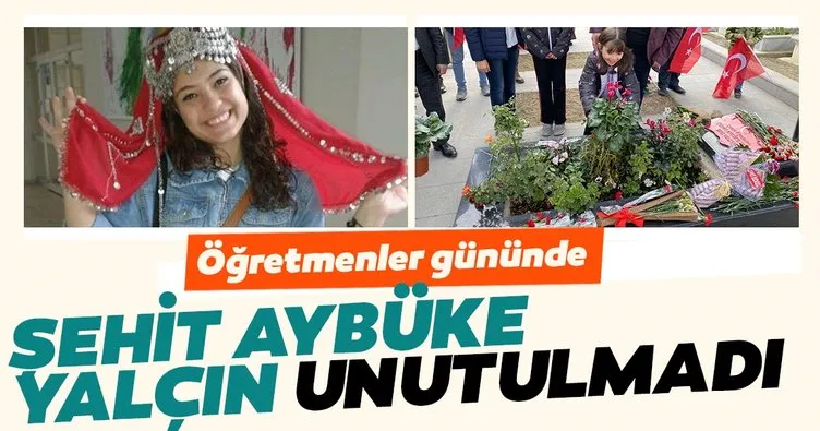 Şehit öğretmen Aybüke Yalçın'ın okulunda hüzünlü Öğretmenler Günü kutlaması