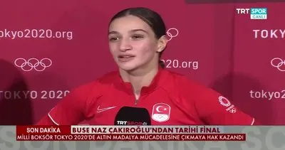 Finale çıkan Buse Naz Çakıroğlu’dan Altın Madalya açıklaması Buradan altın madalya alarak gitmek istiyoruz, final oynamak değil.
