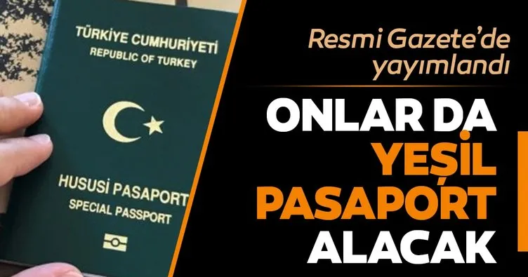 Avukatlara yeşil pasaport düzenlemesi Resmi Gazete'de