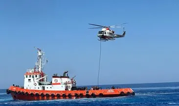 Akdeniz’de yaşam tatbikatı: 5 bin feetten denize atlayıp can kurtardılar