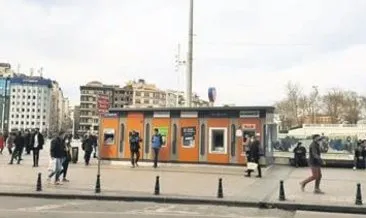 Taksim’de ATM’lere tepki
