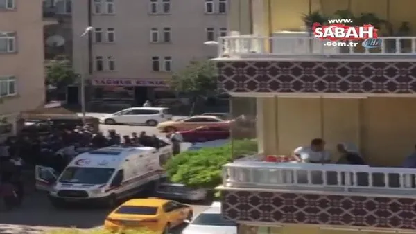 Kırşehir'de çatıda uyurken düşen esnafın hayatını vatandaşların açtığı branda kurtardı... O anlar kamerada