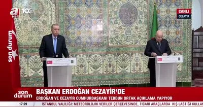 SON DAKİKA | Başkan Erdoğan’dan Cezayir Cumhurbaşkanı Abdülmecid Tebbun ile ortak basın toplantısı!