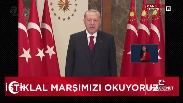 Başkan Erdoğan 23 Nisan vesilesiyle ulusa seslendi! Erdoğan 21.00'da çocuklarla birlikte İstiklal Marşı'nı okudu | Video