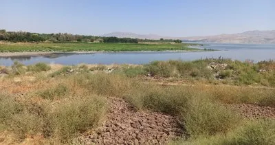 Kuraklığın ortaya çıkardığı yalnız minare! Malatya'nın su altında kalan köyü yeniden göründü #malatya