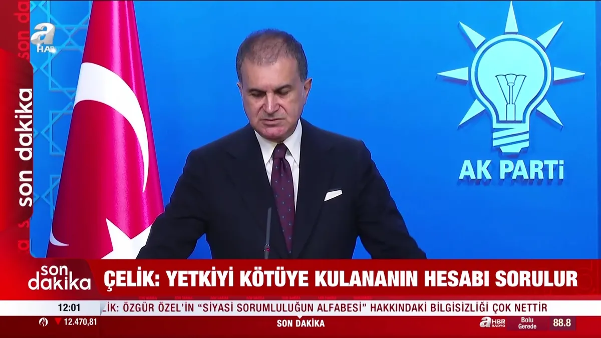 AK Parti Sözcüsü Ömer Çelik’ten Özgür Özel’e tepki: Özel siyasi tükenmişlik sergiliyor | Video