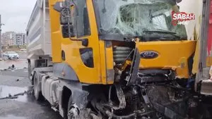 Kayseri’de feci kaza! Direksiyon hakimiyetini kaybeden tır sürücüsü 5 aracı biçti, 9 yaralı | Video
