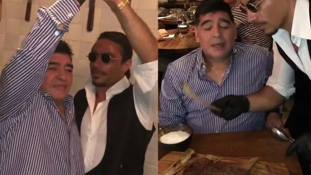 Efsane futbolcu Maradona, Nusret’i türkiye’nin gururu ilan etti