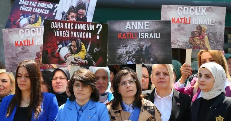 AK Parti Trabzon İl Kadın Kolları Anneler günü öncesi İsrail’e tepkisini sürdürdü