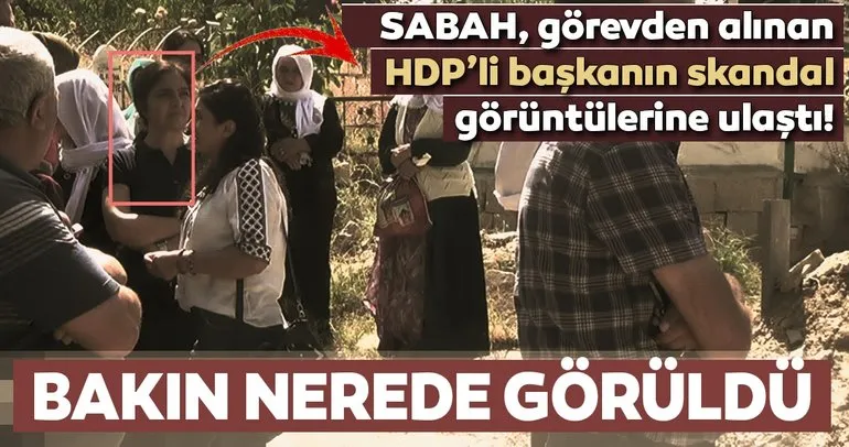 O başkan PKK’lı teröristin defin işleminde…