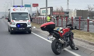 Kazanın adresi Kayseri: Bariyerlerden atlayan adama motosiklet çarptı! #kayseri