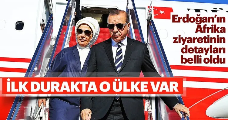 Cumhurbaşkanı Erdoğan'ın Afrika turunda ilk durak Cezayir