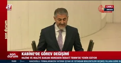 Yeni Hazine ve Maliye Bakanı Nureddin Nebati TBMM’de yemin etti | Video
