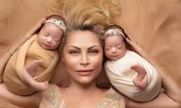 Taze anne Seray Sever ikiz kızları Alya ve Sofia’nın yeni fotoğrafını paylaştı! Tatlı ikizlere Maşallah yorumu yağdı