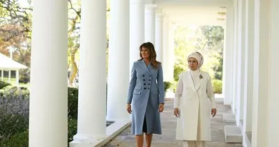 Emine Erdoğan, Melania Trump ile Beyaz Saray’da bir araya geldi