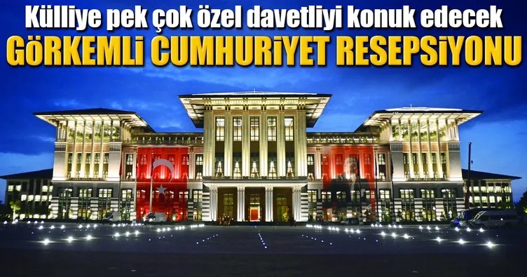 Külliye’de görkemli Cumhuriyet resepsiyonu