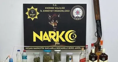 Edirne’de narkotik operasyonu: Gündüz araba tamir etti, gece esrar yetiştirdi! #edirne