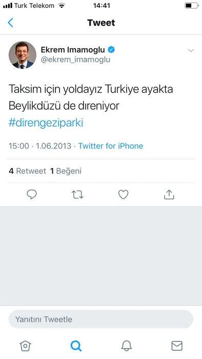 15 Temmuz'da 'Sulh' elçisi kesilen İmamoğlu Gezi'de bakın neler yapmış!