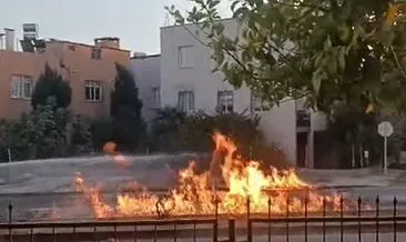 Mersin’de akılalmaz olay: Doğaz gaz sızıntısı olan yerde sigara yakıp, yangın çıkardı! 2 yaralı #mersin