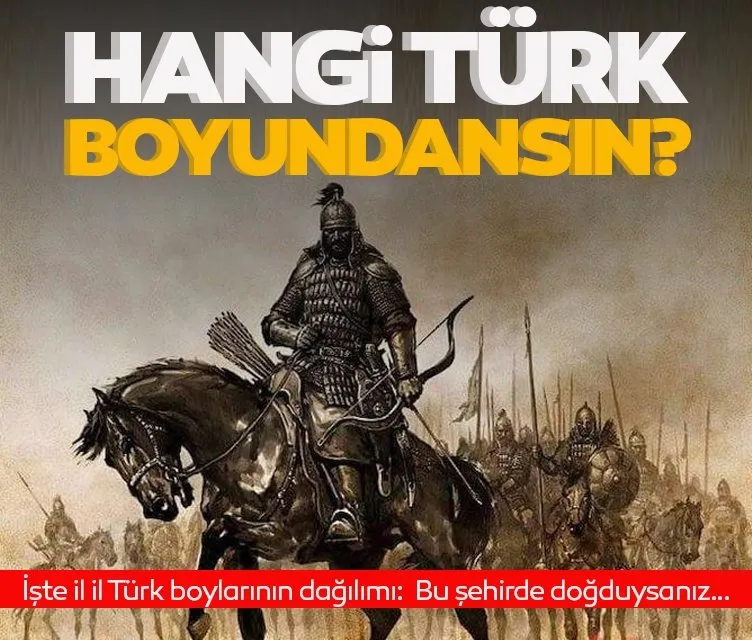 İl il Türk boylarının dağılımı güncel liste! Hangi Türk boyundansın? Bu şehirde doğduysanız…