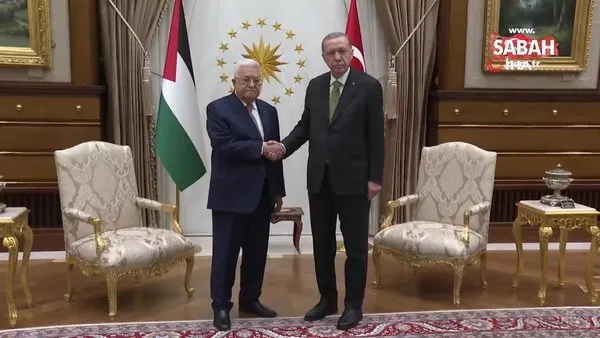 SON DAKİKA | Filistin Devlet Başkanı Ankara'da! Başkan Erdoğan, Mahmud Abbas'ı kabul etti