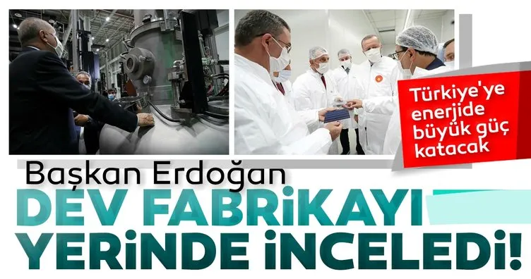 Başkan Erdoğan Kalyon Güneş Teknolojileri Fabrikası’nı yerinde inceledi