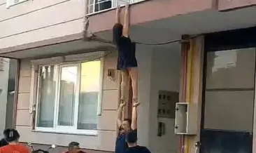 İntihar ihbarında bulundu: Ekipler gideceği sırada balkondan kendini atmaya çalıştı! #burdur