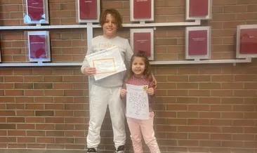 Minik Ayda’nın ilk karne sevinci