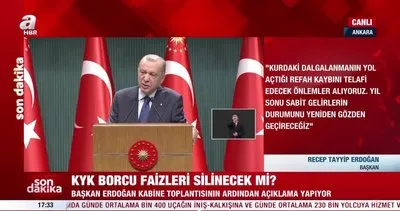 SON DAKİKA: Cumhurbaşkanı Erdoğan’dan KYK borcu düzenlemesi duyurusu!