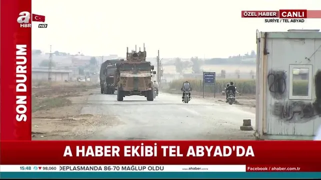 A Haber, Tel Abyad'taki Türk zırhlılarını görüntüledi!