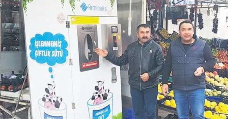 Ankaralılar çiğ sütü artık süt otomatlarından alıyor