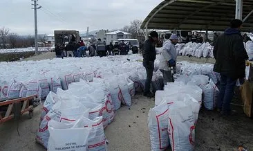 Hisarcık’tan deprem bölgesine 100 ton kömür gönderildi