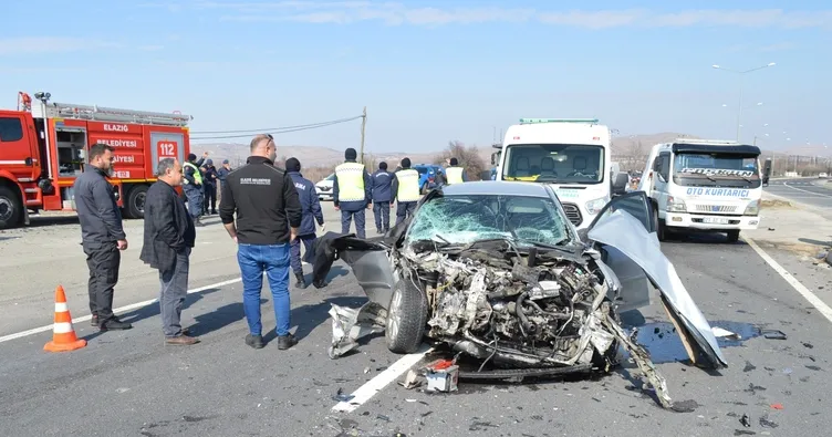 Elazığ’da kaza: 1 ölü 4 yaralı